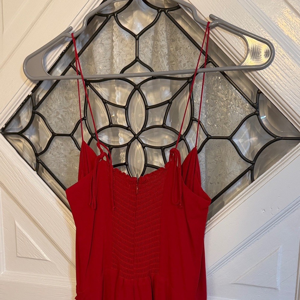 Reformation Strapless Red Dress - Picture 5 of 5
